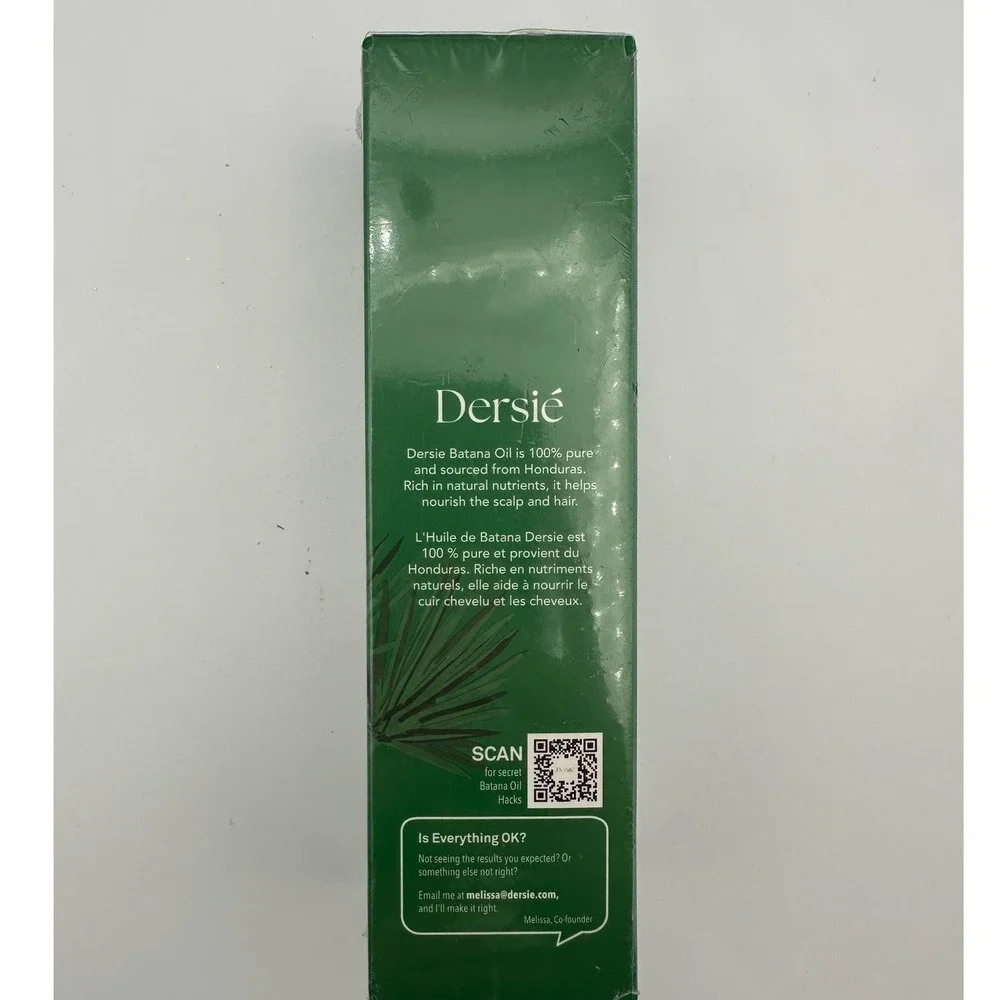 Dersie Batana Oil 100% Pure Honduras Hair and Scalp Treatment 4 fl oz 118ml NEW